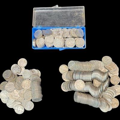 ALSH916 Indian Buffalo Nickels	An assortment of Indian buffalo nickel's. Please see pictures for dates noted on paper. 
