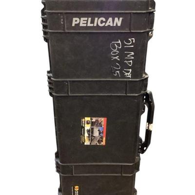 ROMO702 Pelican 720 Long Case On Wheels	Long black case lined with fitted foam pieces. Very sturdy protective case. 
