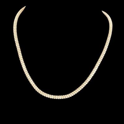 LYZE549 20” Sterling Rope Necklace	Marked 925 Italy - 20" long, 28 grams
