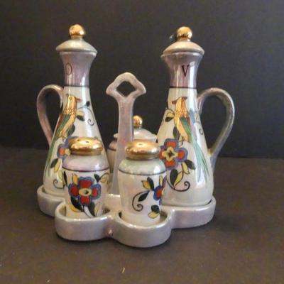 Vintage 1912-1942 Chikaramachi (Noritake) Lusterware Cruet Set