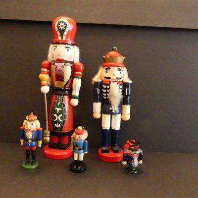 Vintage Nutcrackers & Nutcracker Ornaments - 5 in All