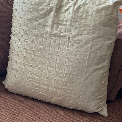 There are 2 of these silk pillows