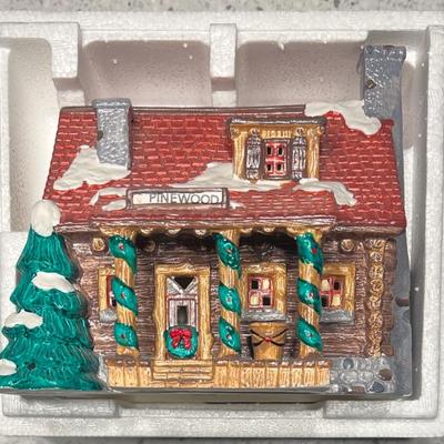 Department 56 The Original Snow Village Pinewood Log Cabin In Box
