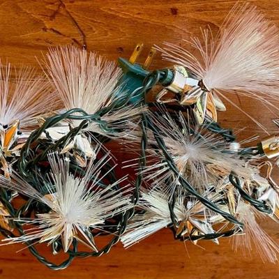 Vintage Strand Of Lighted Star Christmas Lights