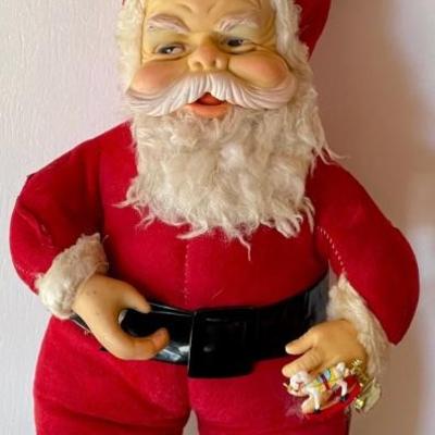 Vintage Rushton Star Collection Rubber Face Santa Claus