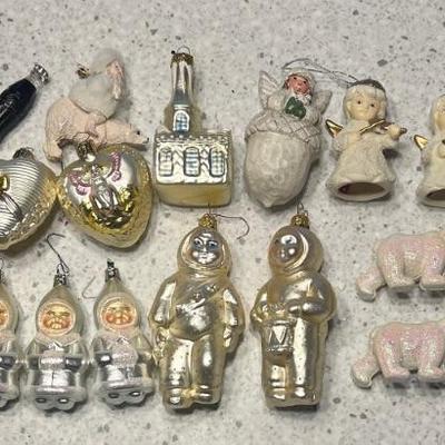 Glass, Ceramic, And Plastic Ornaments - Polar Bears, Angels, Snow Children, And More