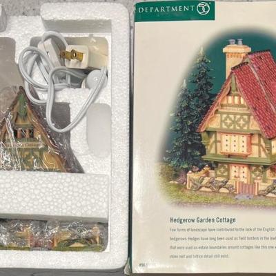Department 56 Dickens Village Series Hedgerow Garden Cottage In Box 