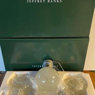(2) New In Box Jeffrey Banks 5 Piece Christmas Remote Controlled LED Light Ornaments