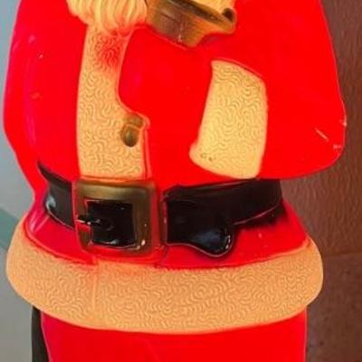 1969 Empire Plastic Corp. Lighted 20" Santa Figurine