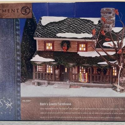Department 56 Buck's County Farm House In Box