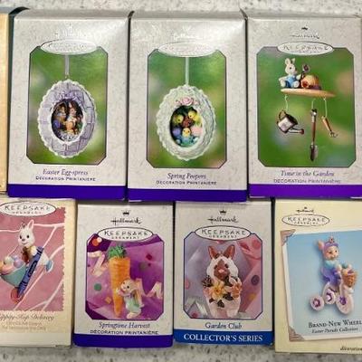 (11) Hallmark Keepsake Easter Ornaments With Boxes