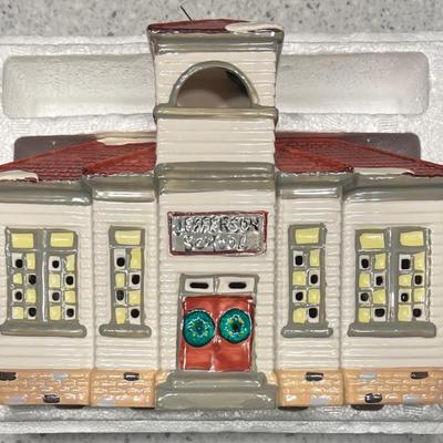 Department 56 The Original Snow Village Jefferson School In Box