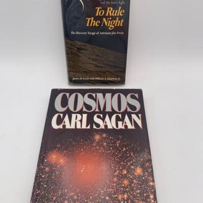 Books: TO RULE THE NIGHT & COSMOS – Astronaut/Author Signed: Irwin