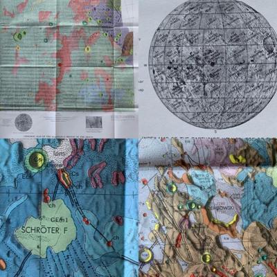 Moon Maps - Maestlin/Sabine D/Sinus Iridum - 1969/1970