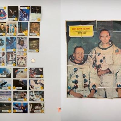 TOPPS Man on the Moon Cards – Complete Set #1 – 35 from 1969