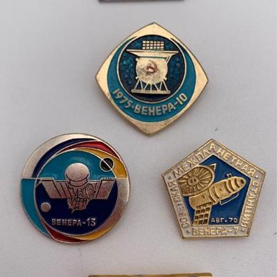 5 Soviet Lapel Pins