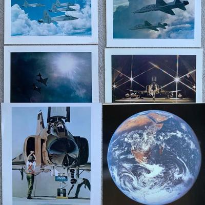 Vintage Posters - 5 US Air Force Posters & Moon
