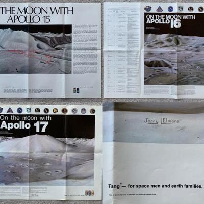 Trio of Tang-Sponsored Apollo Posters – 15, 16, & 17