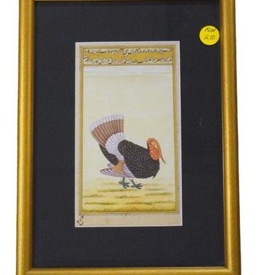 ORIGINAL TURKEY WATERCOLOR AFTER USTAD MANSUR