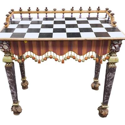 VINTAGE MACKENZIE CHILDS PAINTED DESK