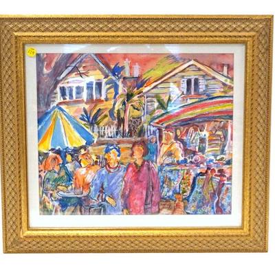ORIGINAL ACRYLIC AND MIXED MEDIA PAINTING BY RHONDA CAMPBELL