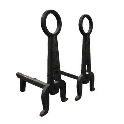 ANTIQUE AMERICAN ARTS & CRAFTS ANDIRONS