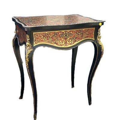 FRENCH NAPOLEON III BOULLE SEWING TABLE