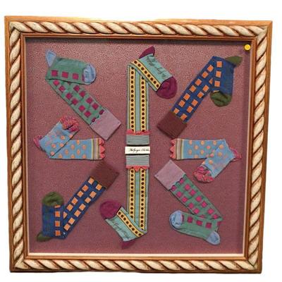 MACKENZIE-CHILDS CUSTOM FRAMED SOCKS