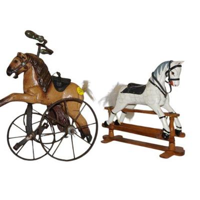 2 VINTAGE HORSE TOYS REPRODUCTIONS