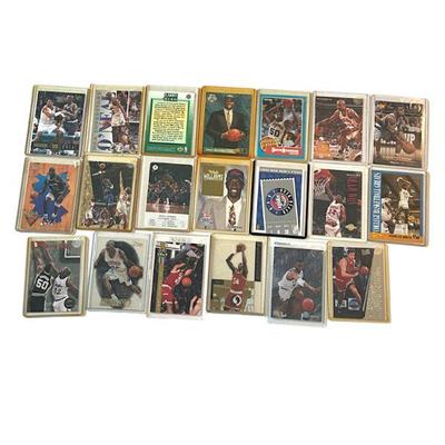 LARGE LOT OF 1990's NBA STAR PLAYER TRADING CARDS