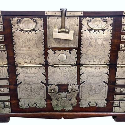 ANTIQUE KOREAN BANDAJI ZELKOVA ELM TANSU