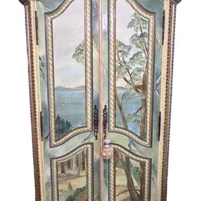 MACKENZIE CHILDS PAINTED ARMOIRE