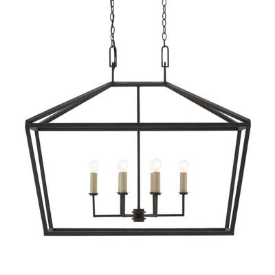 CURREY & COMPANY DENISON RECTANGULAR LANTERN