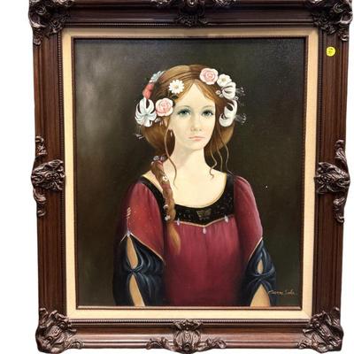 PIERRE SALA ORIGINAL YOUNG BEAUTY PAINTING