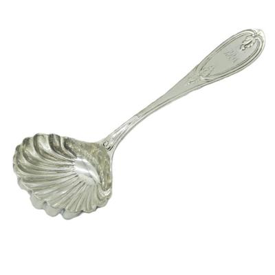 19TH C BAILEY & CO STERLING SILVER LADLE