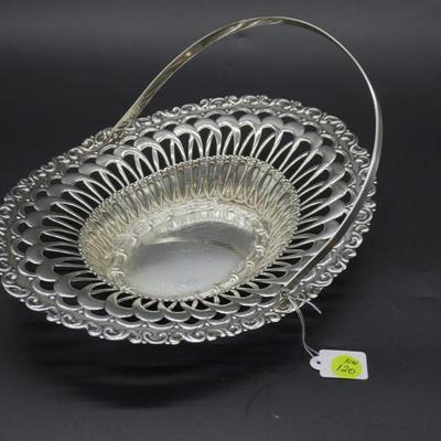 ANTIQUE 1908 WHITING LOUIS XV STERLING SILVER BASKET