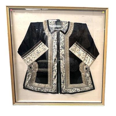 QING DYNASTY SILK ORNATE EMBROIDERED JACKET