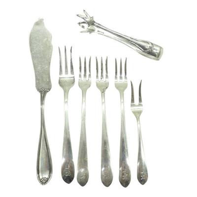 7 PC ANTIQUE STERLING S KIRK & SON - GORHAM