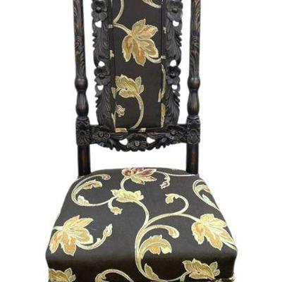 ANTIQUE ITALIAN HAND CARVED CHAIR