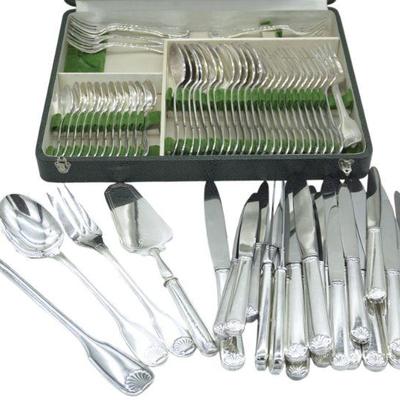 70 PC FRIONNET FRANCOIS & CHRISTOFLE FLATWARE