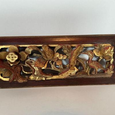 Carved Wood Panel