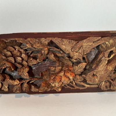 Carved Wood Panel