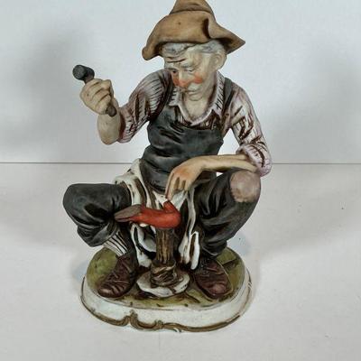 Napcoware Ceramic Shoe Cobbler Figure