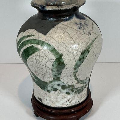 Marked Japanese Pottery Vase