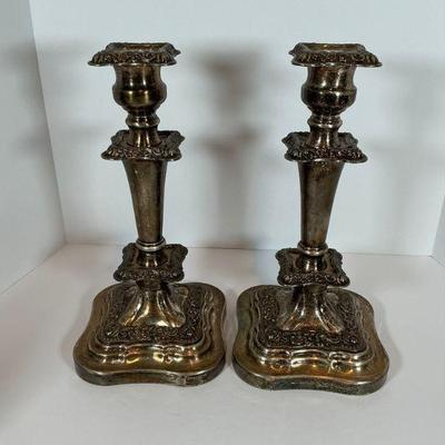 Vintage Silver candle holders