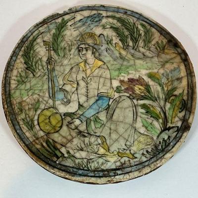 Antique Persian Iznik Qajar Ceramic Pottery