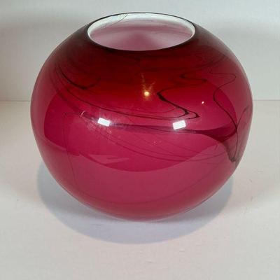 Dan Bergsma Art Glass Vase/Bowl