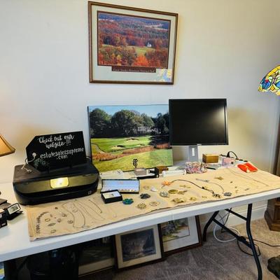 COSTUME JEWELRY, COMPUTER MONITOR, PRINTER