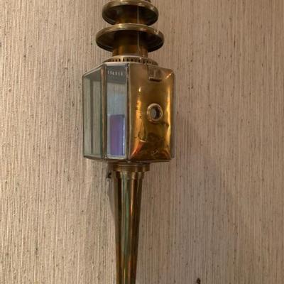 $95 each 2 brass wall lanterns