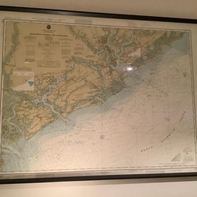SOLD-$58 map 36"H 48"W